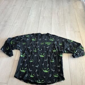 Disney Spirit Jersey Adult Black Nightmare Frightfully Fun Oogie Boogie size m